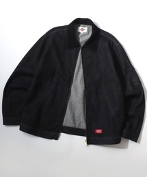 Dickies/ディッキーズ Eisenhower Jacket/オーバーサイズ デニム 襟コーデュロイ アイゼンハワージャケット/ハンティングジャケット/ワークジャケット/ブルゾン/レディース メンズ