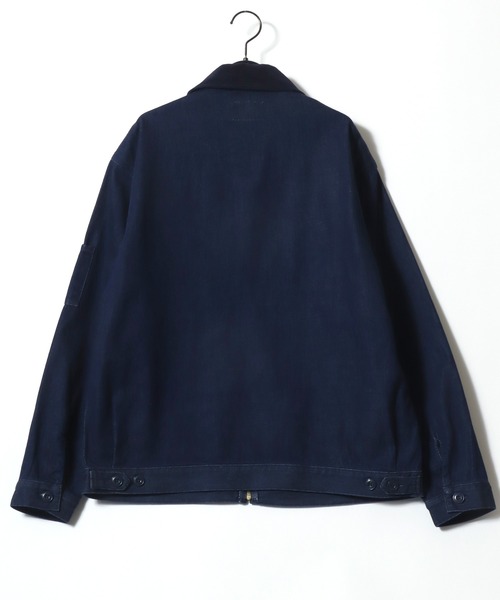 Dickies(ディッキーズ)の「Dickies/ディッキーズ Eisenhower Jacket/オーバーサイズ デニム 襟コーデュロイ アイゼンハワージャケット/ハンティングジャケット/ワークジャケット/ブルゾン/レディース メンズ(ブルゾン・メンズ・ブルー/ブラック・L/XL/M)」の8枚目の写真