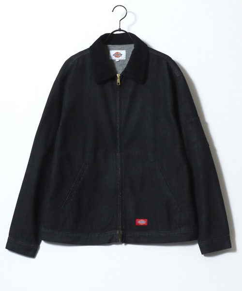 Dickies(ディッキーズ)の「Dickies/ディッキーズ Eisenhower Jacket/オーバーサイズ デニム 襟コーデュロイ アイゼンハワージャケット/ハンティングジャケット/ワークジャケット/ブルゾン/レディース メンズ(ブルゾン・メンズ・ブルー/ブラック・L/XL/M)」の5枚目の写真