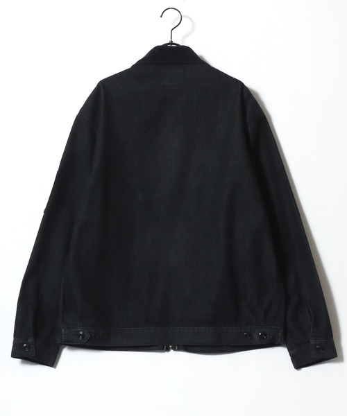 Dickies(ディッキーズ)の「Dickies/ディッキーズ Eisenhower Jacket/オーバーサイズ デニム 襟コーデュロイ アイゼンハワージャケット/ハンティングジャケット/ワークジャケット/ブルゾン/レディース メンズ(ブルゾン・メンズ・ブルー/ブラック・L/XL/M)」の6枚目の写真