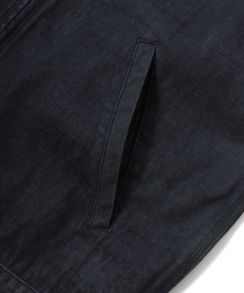 Dickies(ディッキーズ)の「Dickies/ディッキーズ Eisenhower Jacket/オーバーサイズ デニム 襟コーデュロイ アイゼンハワージャケット/ハンティングジャケット/ワークジャケット/ブルゾン/レディース メンズ(ブルゾン・メンズ・ブルー/ブラック・L/XL/M)」の11枚目の写真