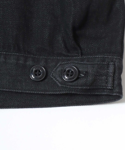 Dickies(ディッキーズ)の「Dickies/ディッキーズ Eisenhower Jacket/オーバーサイズ デニム 襟コーデュロイ アイゼンハワージャケット/ハンティングジャケット/ワークジャケット/ブルゾン/レディース メンズ(ブルゾン・メンズ・ブルー/ブラック・L/XL/M)」の17枚目の写真