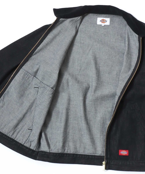 Dickies(ディッキーズ)の「Dickies/ディッキーズ Eisenhower Jacket/オーバーサイズ デニム 襟コーデュロイ アイゼンハワージャケット/ハンティングジャケット/ワークジャケット/ブルゾン/レディース メンズ(ブルゾン・メンズ・ブルー/ブラック・L/XL/M)」の18枚目の写真