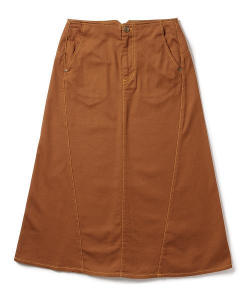 Ray BEAMS(レイビームス)の「Ray BEAMS / コットン ツイル Aライン スカート(スカート・レディース・ダークブラウン/オリーブ・0/1)」の6枚目の写真