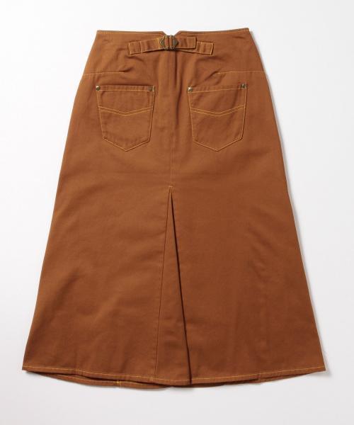Ray BEAMS(レイビームス)の「Ray BEAMS / コットン ツイル Aライン スカート(スカート・レディース・ダークブラウン/オリーブ・0/1)」の9枚目の写真