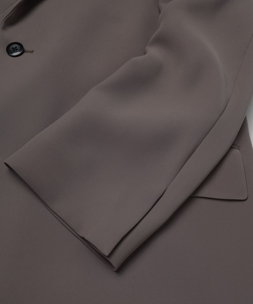 CULLNI(クルニ)の「Dry Double Cloth Slant Belt Tailored Jacket(テーラードジャケット・メンズ・ネイビー/ダークブラウン/アッシュブラウン/ブラック・1/2/0)」の9枚目の写真