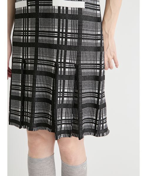 CELFORD（セルフォード）の「【洗える】チェックジャカードミニニットワンピースセット（ワンピース・レディース・ブラック/グレー/ミント/ピンク・36/38）」の22枚目の写真