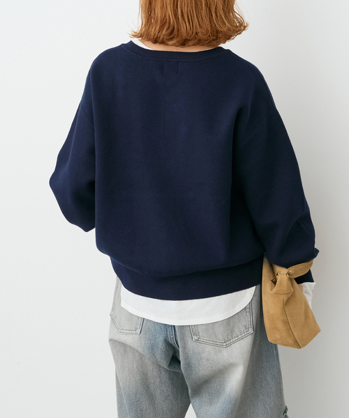 Spick & Span(スピックアンドスパン)の「《新色有り / 追加》メタルボタンヘンリーネックニット(ニット/セーター・レディース・ネイビー/ベージュ/ホワイト・FREE)」の22枚目の写真