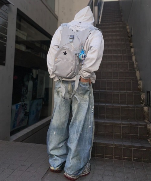 lilful(リルフル)の「【26年春夏新作】ネクタイデザインプリントバギーデニムパンツ(デニムパンツ・メンズ・ブルー・L/M)」の20枚目の写真