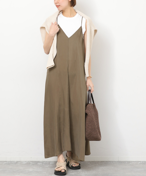 JOURNAL STANDARD relume（ジャーナルスタンダード　レリューム）の「［26SS新作］キュプラロングキャミワンピース（ワンピース・レディース・ブラック系その他/ブラウン系その他・FREE）」の10枚目の写真