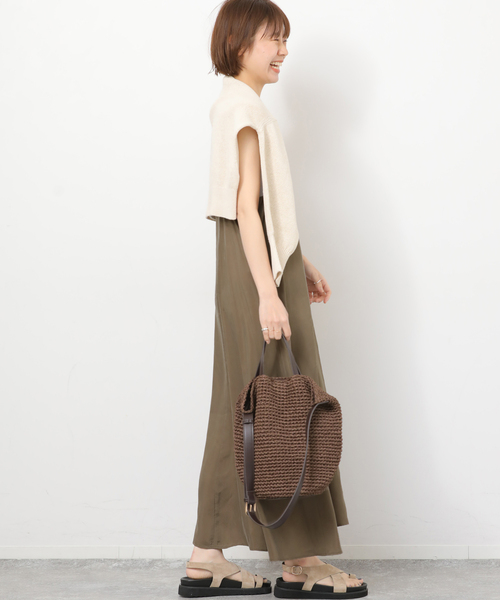 JOURNAL STANDARD relume（ジャーナルスタンダード　レリューム）の「［26SS新作］キュプラロングキャミワンピース（ワンピース・レディース・ブラック系その他/ブラウン系その他・FREE）」の11枚目の写真