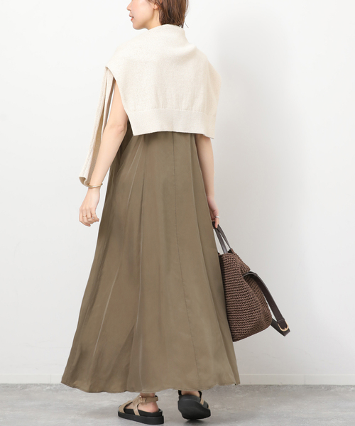 JOURNAL STANDARD relume（ジャーナルスタンダード　レリューム）の「［26SS新作］キュプラロングキャミワンピース（ワンピース・レディース・ブラック系その他/ブラウン系その他・FREE）」の13枚目の写真