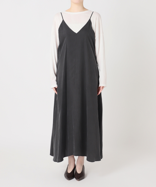 JOURNAL STANDARD relume（ジャーナルスタンダード　レリューム）の「［26SS新作］キュプラロングキャミワンピース（ワンピース・レディース・ブラック系その他/ブラウン系その他・FREE）」の14枚目の写真