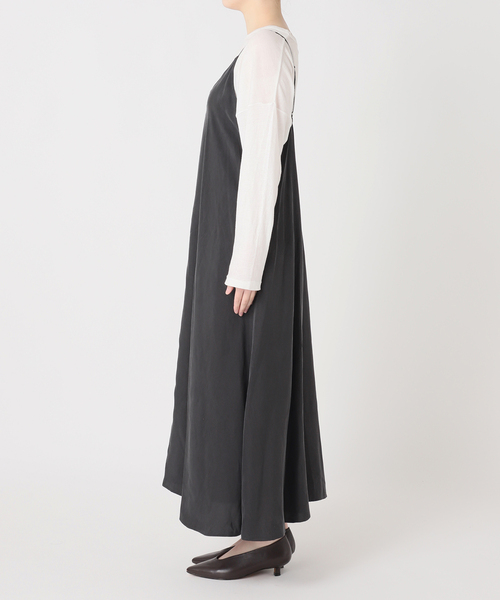 JOURNAL STANDARD relume（ジャーナルスタンダード　レリューム）の「［26SS新作］キュプラロングキャミワンピース（ワンピース・レディース・ブラック系その他/ブラウン系その他・FREE）」の15枚目の写真