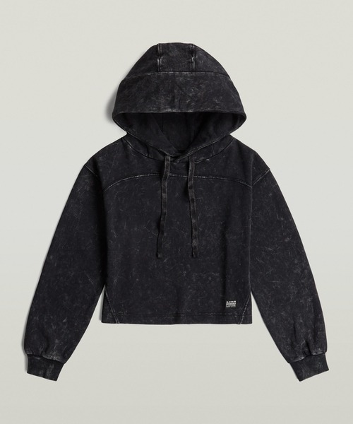 G-STAR（ジースター）の「Overdyed Loose Hooded Sweater/ヴィンテージライクオーバーダイオーバーサイズパーカー（パーカー・レディース・ブラック系その他・X-SMALL/SMALL/MEDIUM）」の6枚目の写真