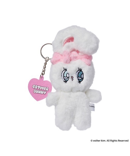 Hamee(ハミィ)の「ESTHER BUNNY エスターバニー ぬいぐるみキーリング(キーホルダー・レディース・クリーム/ピンク・FREE)」の2枚目の写真
