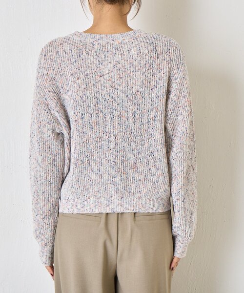 Jena espace merveilleux（ジェナ　エスパスメルヴェイユ）の「【大人の抜け感◎】ミックスカラーメッシュカーディガン（カーディガン/ボレロ・レディース・レッド/オフホワイト/ブルー・FREE）」の16枚目の写真