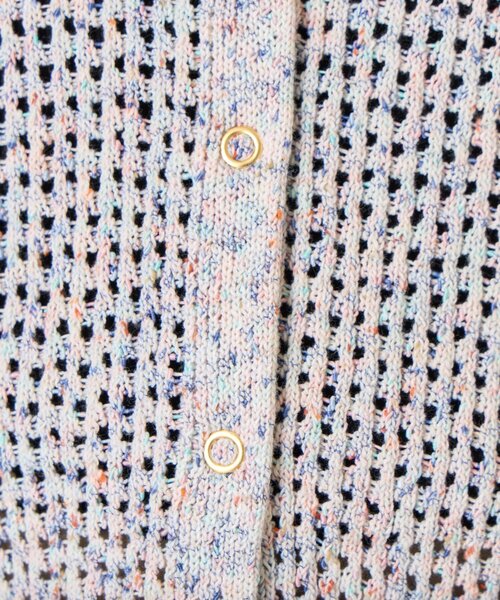 Jena espace merveilleux（ジェナ　エスパスメルヴェイユ）の「【大人の抜け感◎】ミックスカラーメッシュカーディガン（カーディガン/ボレロ・レディース・レッド/オフホワイト/ブルー・FREE）」の22枚目の写真