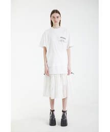 レイヤードTシャツ - ホワイト
