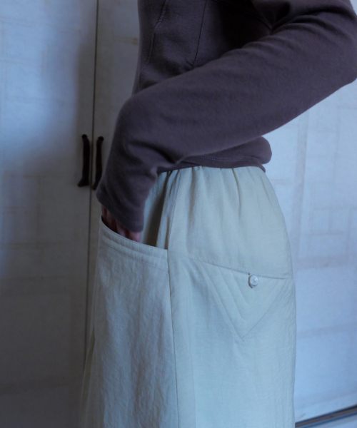 CHAMASPORTSLAB(チャマ スポーツラボ)の「CSL_Ongi Padded Skirts_Yellow(スカート・レディース・イエロー・FREE)」の10枚目の写真