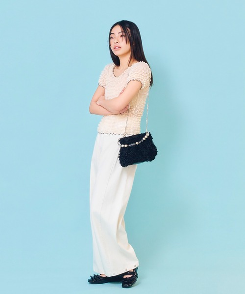 Casselini(キャセリーニ)の「Casselini(キャセリーニ)froufroubag(ハンドバッグ・レディース・ブルー/ブラック/オレンジ・FREE)」の8枚目の写真