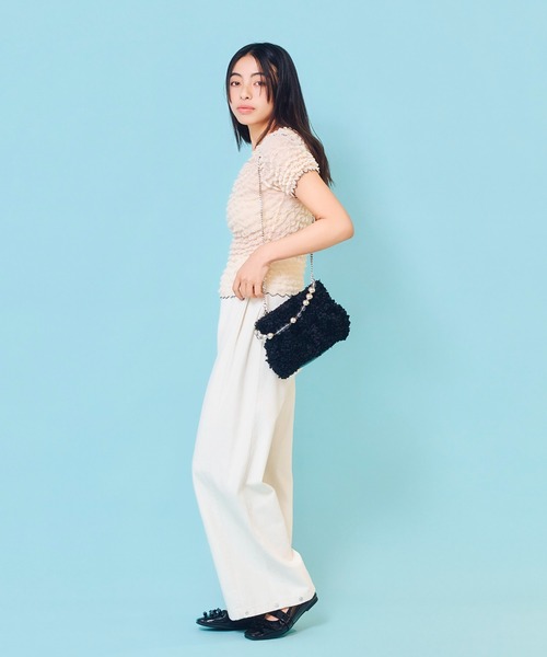 Casselini(キャセリーニ)の「Casselini(キャセリーニ)froufroubag(ハンドバッグ・レディース・ブルー/ブラック/オレンジ・FREE)」の9枚目の写真