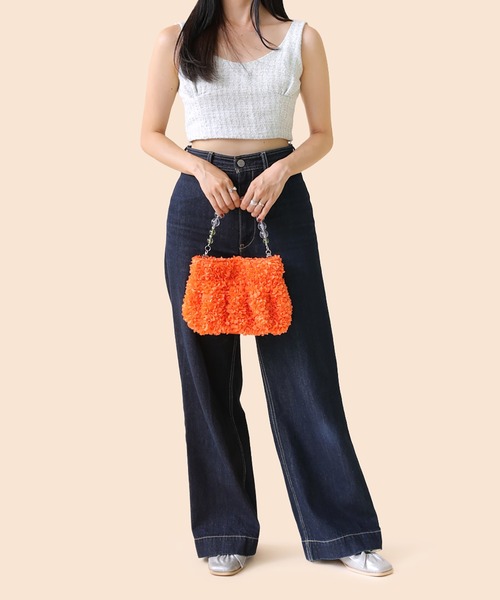 Casselini(キャセリーニ)の「Casselini(キャセリーニ)froufroubag(ハンドバッグ・レディース・ブルー/ブラック/オレンジ・FREE)」の22枚目の写真