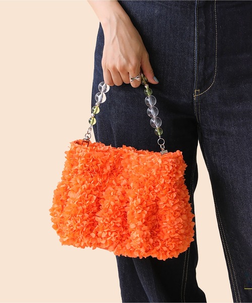 Casselini(キャセリーニ)の「Casselini(キャセリーニ)froufroubag(ハンドバッグ・レディース・ブルー/ブラック/オレンジ・FREE)」の19枚目の写真