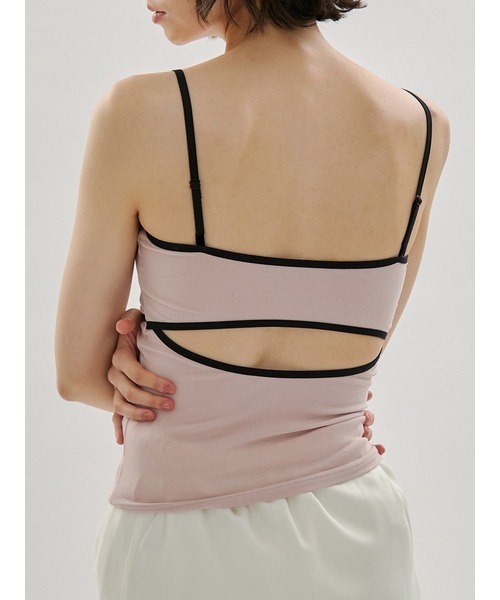 UNDERSON UNDERSON（アンダーソン アンダーソン）の「Meltyベアトップキャミ（カップ付き）（キャミソール・レディース・ピンクベージュ/ブラウン/ホワイト・1/0）」の6枚目の写真