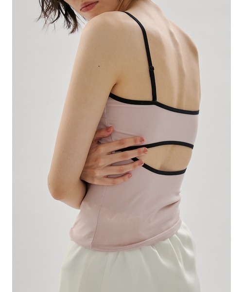 UNDERSON UNDERSON（アンダーソン アンダーソン）の「Meltyベアトップキャミ（カップ付き）（キャミソール・レディース・ピンクベージュ/ブラウン/ホワイト・1/0）」の7枚目の写真