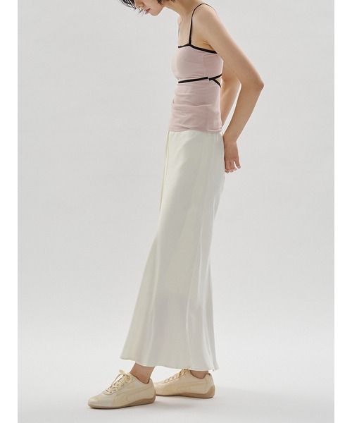 UNDERSON UNDERSON（アンダーソン アンダーソン）の「Meltyベアトップキャミ（カップ付き）（キャミソール・レディース・ピンクベージュ/ブラウン/ホワイト・1/0）」の12枚目の写真