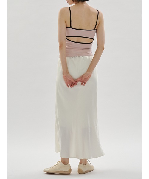 UNDERSON UNDERSON（アンダーソン アンダーソン）の「Meltyベアトップキャミ（カップ付き）（キャミソール・レディース・ピンクベージュ/ブラウン/ホワイト・1/0）」の13枚目の写真