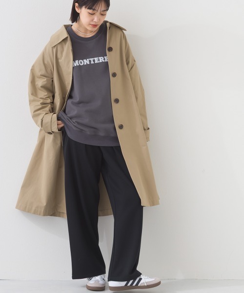 OMNES（オムネス）の「ソフトポンチ ワイドパンツ UVカット花粉リリース付（その他パンツ・レディース・ブラック/ベージュ・FREE）」の3枚目の写真