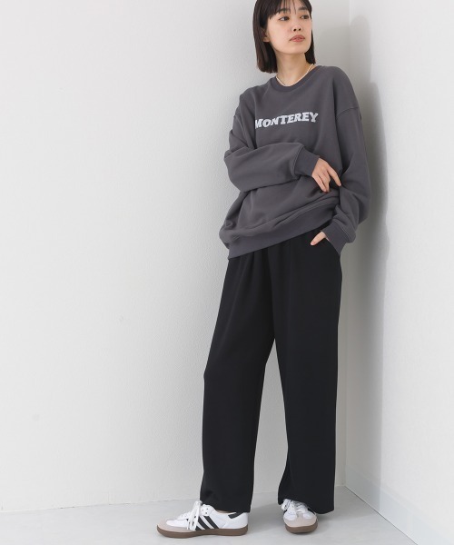 OMNES（オムネス）の「ソフトポンチ ワイドパンツ UVカット花粉リリース付（その他パンツ・レディース・ブラック/ベージュ・FREE）」の7枚目の写真