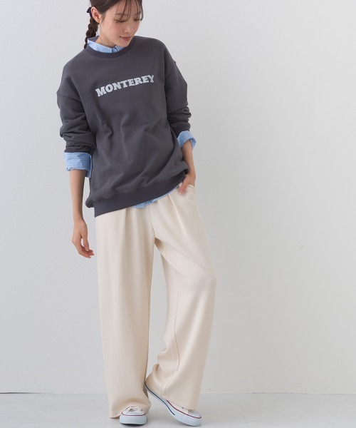 OMNES（オムネス）の「ソフトポンチ ワイドパンツ UVカット花粉リリース付（その他パンツ・レディース・ブラック/ベージュ・FREE）」の10枚目の写真