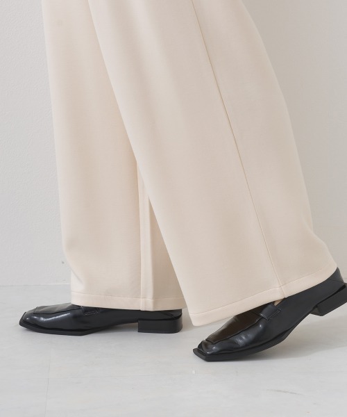 OMNES（オムネス）の「ソフトポンチ ワイドパンツ UVカット花粉リリース付（その他パンツ・レディース・ブラック/ベージュ・FREE）」の15枚目の写真