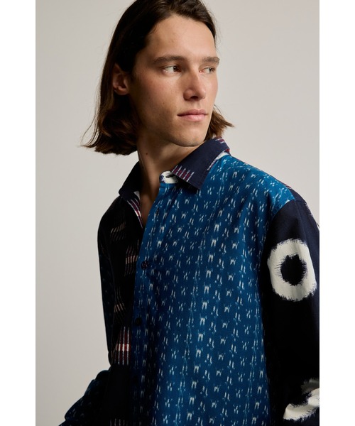 Desigual（デシグアル）の「パッチプリントシャツ（シャツ/ブラウス・メンズ・ブルー・M/S/XL/L）」の7枚目の写真