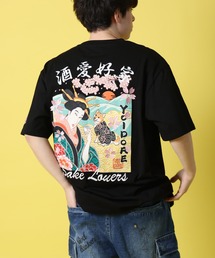 【YOIDORE/酔いどれ】舞妓＆柴犬酔いどれ 半袖 Tシャツ