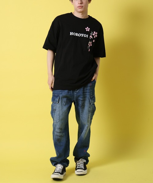 CORPUS SELECT(コーパストーキョー)の「【YOIDORE/酔いどれ】舞妓&柴犬酔いどれ 半袖 Tシャツ(Tシャツ/カットソー・メンズ・ホワイト/ブラック/ネイビー・M/L/XL)」の12枚目の写真