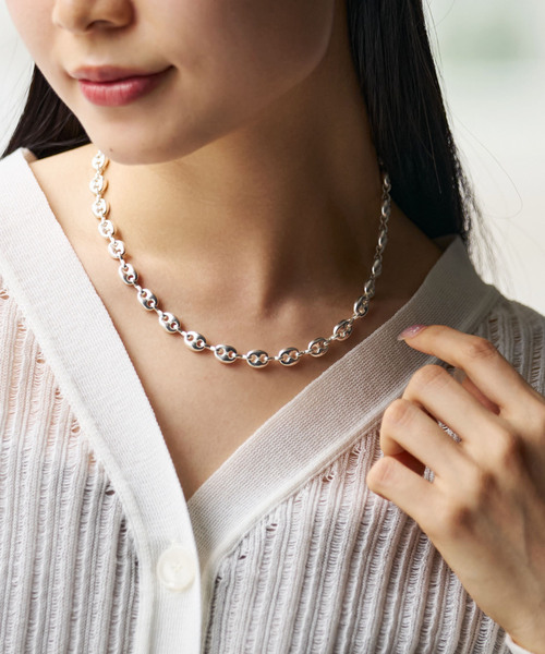 in mood(インムード)の「in mood/インムード ANCHOR-necklace(ネックレス・レディース・シルバー・FREE)」の1枚目の写真