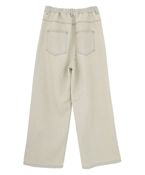 Green　Parks（グリーンパークス）の「コクーンシルエットデニムパンツ（デニムパンツ・レディース・グレイッシュベージュ/ブラック/ライトインディゴブルー・M/L）」の15枚目の写真