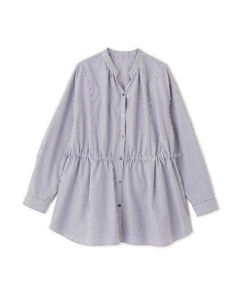 human woman(ヒューマンウーマン)の「◆【ウォッシャブル】シャンブレーオックスドロストブラウス(シャツ/ブラウス・レディース・ブルー/ダークインディゴブルー・MEDIUM)」の11枚目の写真