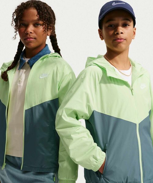 ナイキ スポーツウェア ウィンドランナー ジュニア フーデッド レペル