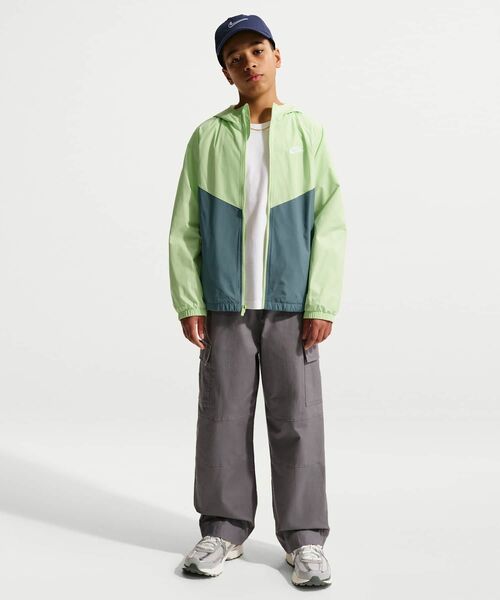 ナイキ スポーツウェア ウィンドランナー ジュニア フーデッド レペル