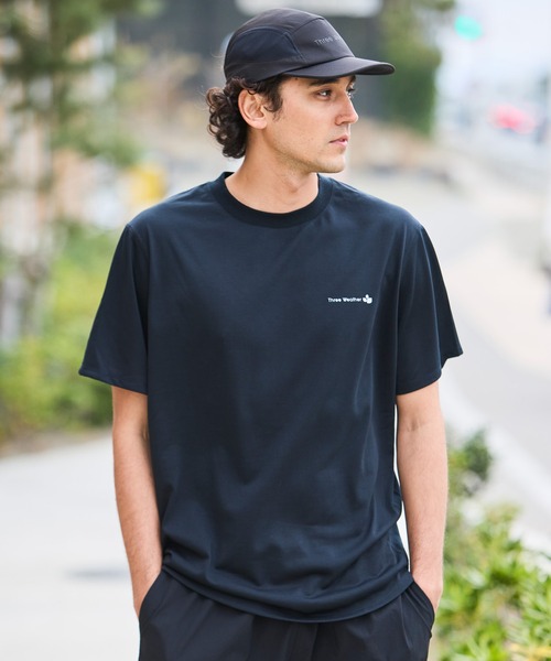 THREE WEATHER(スリーウェザー)の「THREE WEATHER/スリーウェザー 半袖 Tシャツ ワンポイント TW6S-2101(Tシャツ/カットソー・メンズ・ブルー/グレー/オリーブ/ブラック/ホワイト・M/XL/L)」の9枚目の写真