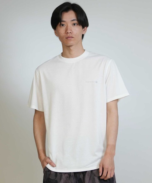 THREE WEATHER(スリーウェザー)の「THREE WEATHER/スリーウェザー 半袖 Tシャツ ワンポイント TW6S-2101(Tシャツ/カットソー・メンズ・ブルー/グレー/オリーブ/ブラック/ホワイト・M/XL/L)」の6枚目の写真