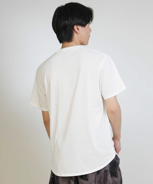 THREE WEATHER(スリーウェザー)の「THREE WEATHER/スリーウェザー 半袖 Tシャツ ワンポイント TW6S-2101(Tシャツ/カットソー・メンズ・ブルー/グレー/オリーブ/ブラック/ホワイト・M/XL/L)」の7枚目の写真