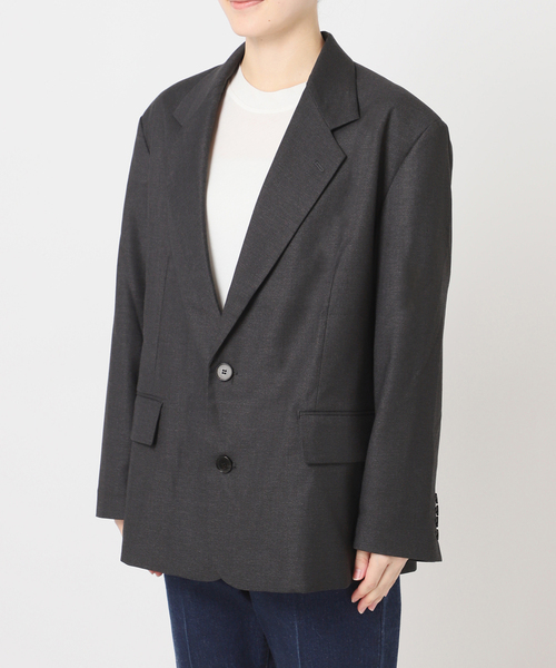 OUTDOOR PRODUCTS(アウトドアプロダクツ)の「Cozue Ninomiya EX tailored jacket(テーラードジャケット・レディース・チャコールグレー/ベージュ・38/36)」の22枚目の写真