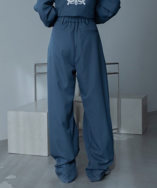 VACANCY(ヴァカンシー)の「レースレイヤードスリットワイドパンツ/SETUP(スラックス・レディース・ブルー/ブラック・SMALL/LARGE/MEDIUM)」の19枚目の写真