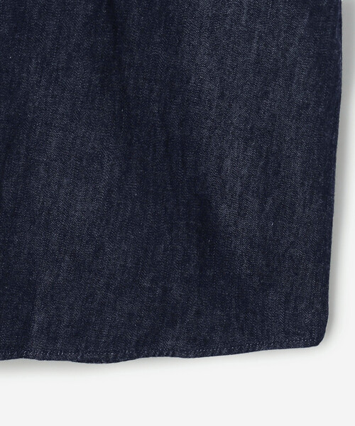 DANTON（ダントン）の「DANTON | デニムダンガリー レギュラーカラーシャツワンピース WOMEN（ワンピース・レディース・ダークインディゴブルー・36）」の7枚目の写真